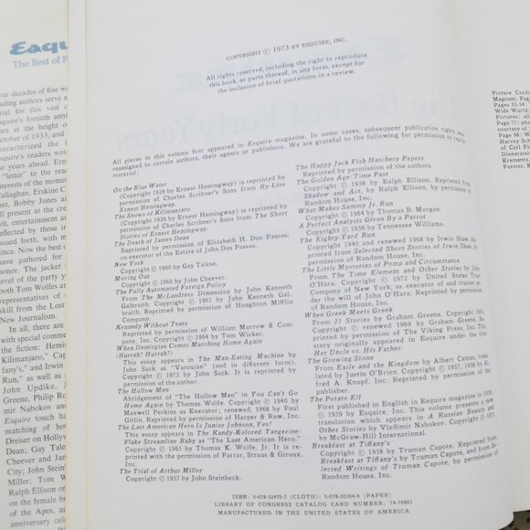 BOOK Esquire The Best of Forty Years - Picture 4 of 7